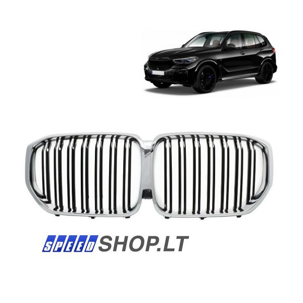 BMW X5 (G05) Performance priekinės grotelės (chromuota)